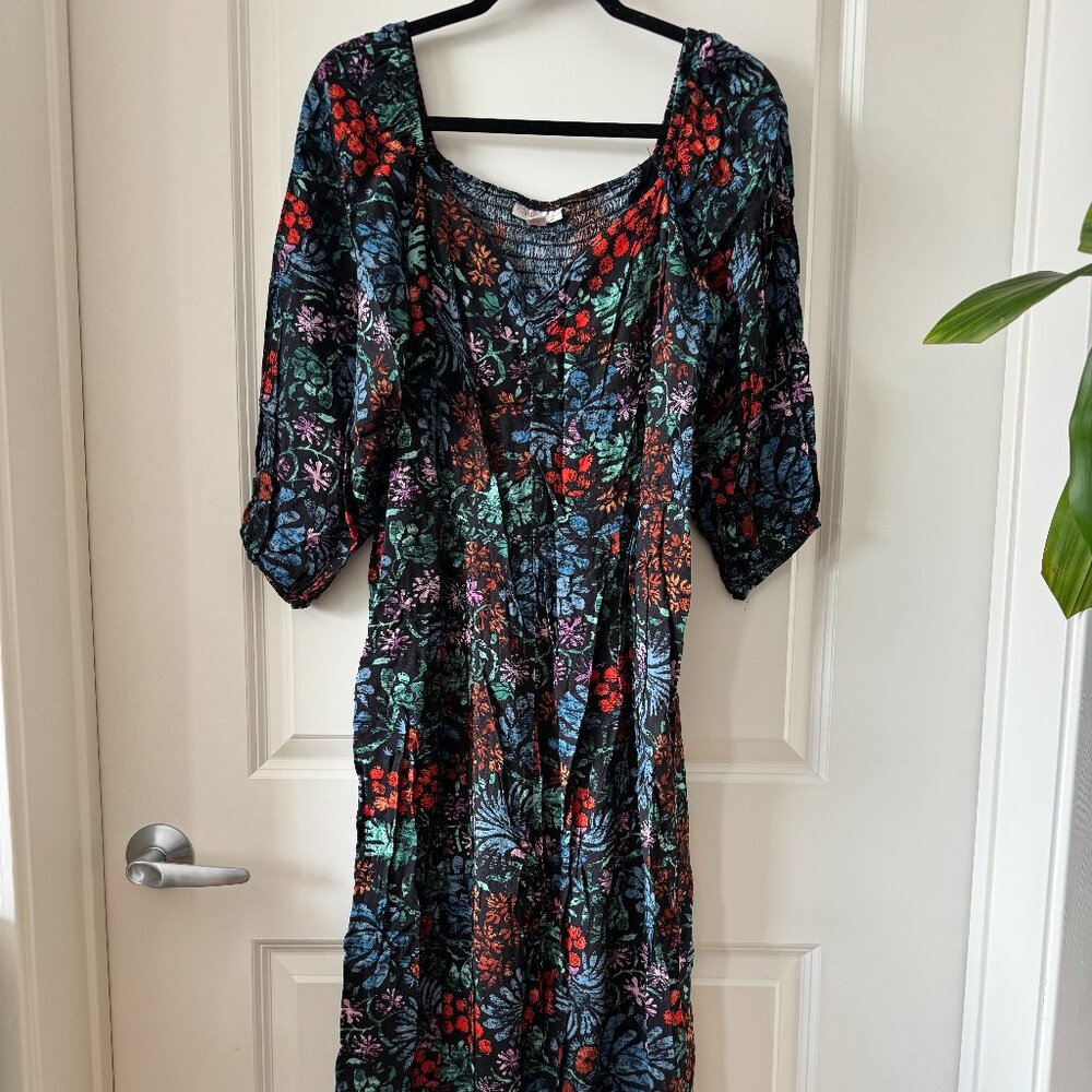 Knox Rose Floral Jumpsuit | XL | Boho Cottagecore Wide Leg